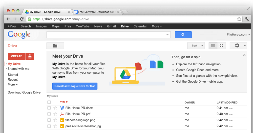 google drive for mac not matching in shared folders