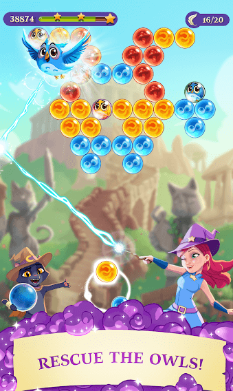 how to beat level 1086 on bubble witch saga 3