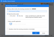 New Incoming Connection